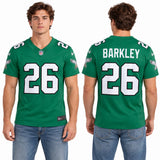 Custom Saquon Barkley Philadelphia Eagles Fan Inspired Alternate Premium F.U.S.E. Elite Jersey - Black