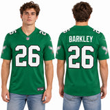 Custom Saquon Barkley Philadelphia Eagles Fan Inspired Premium F.U.S.E. Premium Limited Jersey - Midnight Green