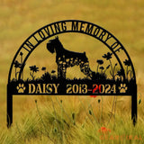 Custom Schnauzer Memorial Metal Stake - Personalized Pet Grave Marker Remembrance Sign Sympathy Gift Schnauzer Loss