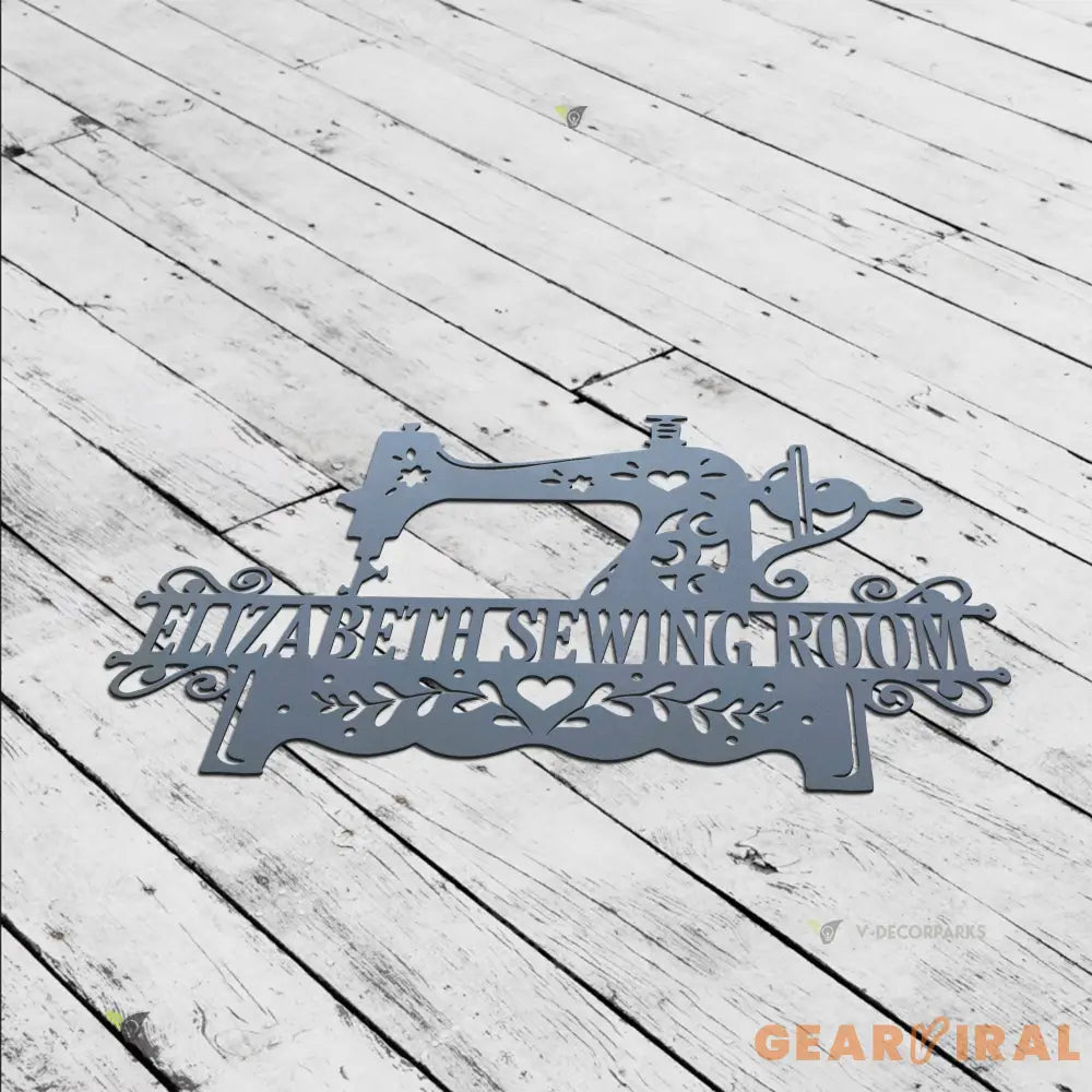 Custom Sewing Machine Metal Wall Art LED Light Personalized Tailor Shop Name Sign Home Decor Sew Quilting Sewciopath