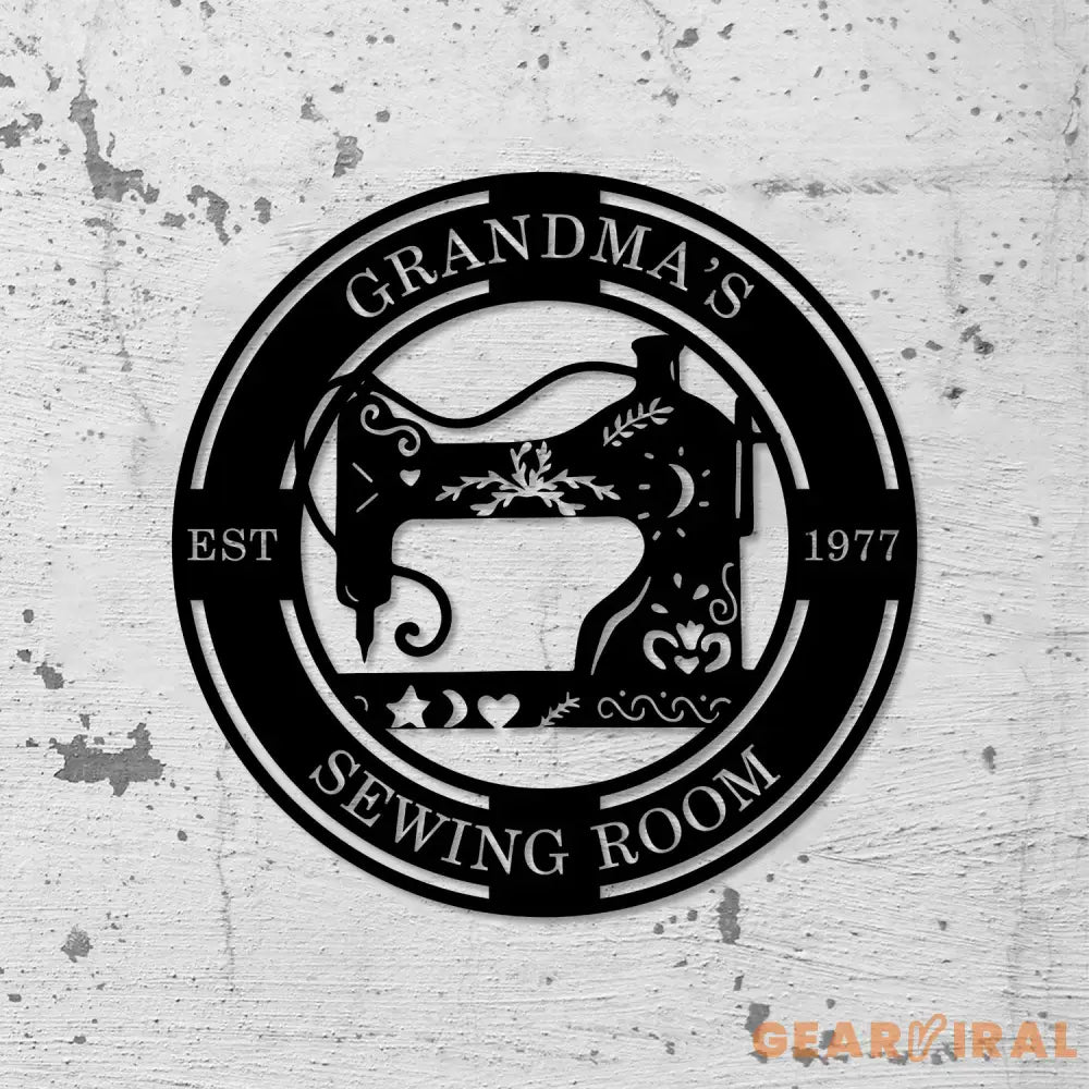 Custom Sewing Metal Wall Art Sewing Room Sign Personalized Sewing Sign Sewing Room Wall Decor Quilting Sign Gift for