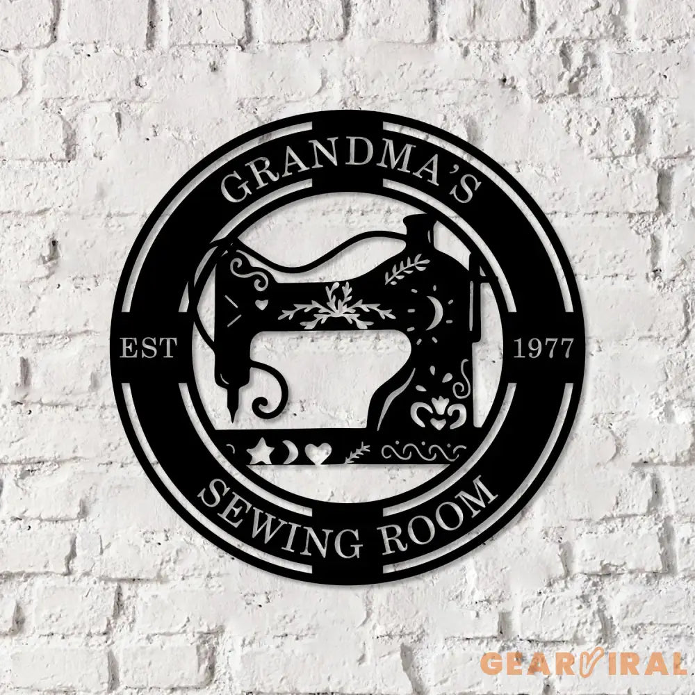Custom Sewing Metal Wall Art Sewing Room Sign Personalized Sewing Sign Sewing Room Wall Decor Quilting Sign Gift for