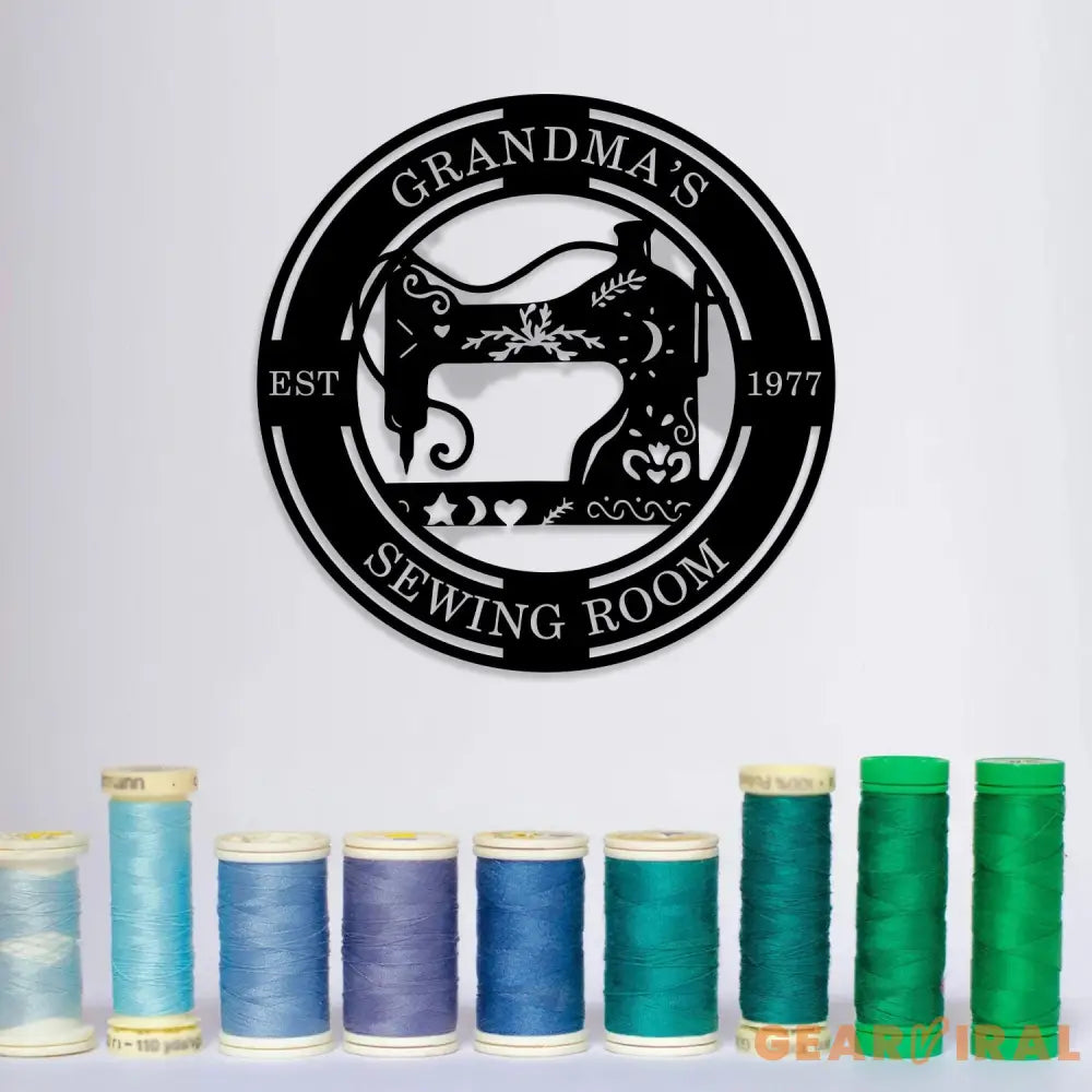 Custom Sewing Metal Wall Art Sewing Room Sign Personalized Sewing Sign Sewing Room Wall Decor Quilting Sign Gift for