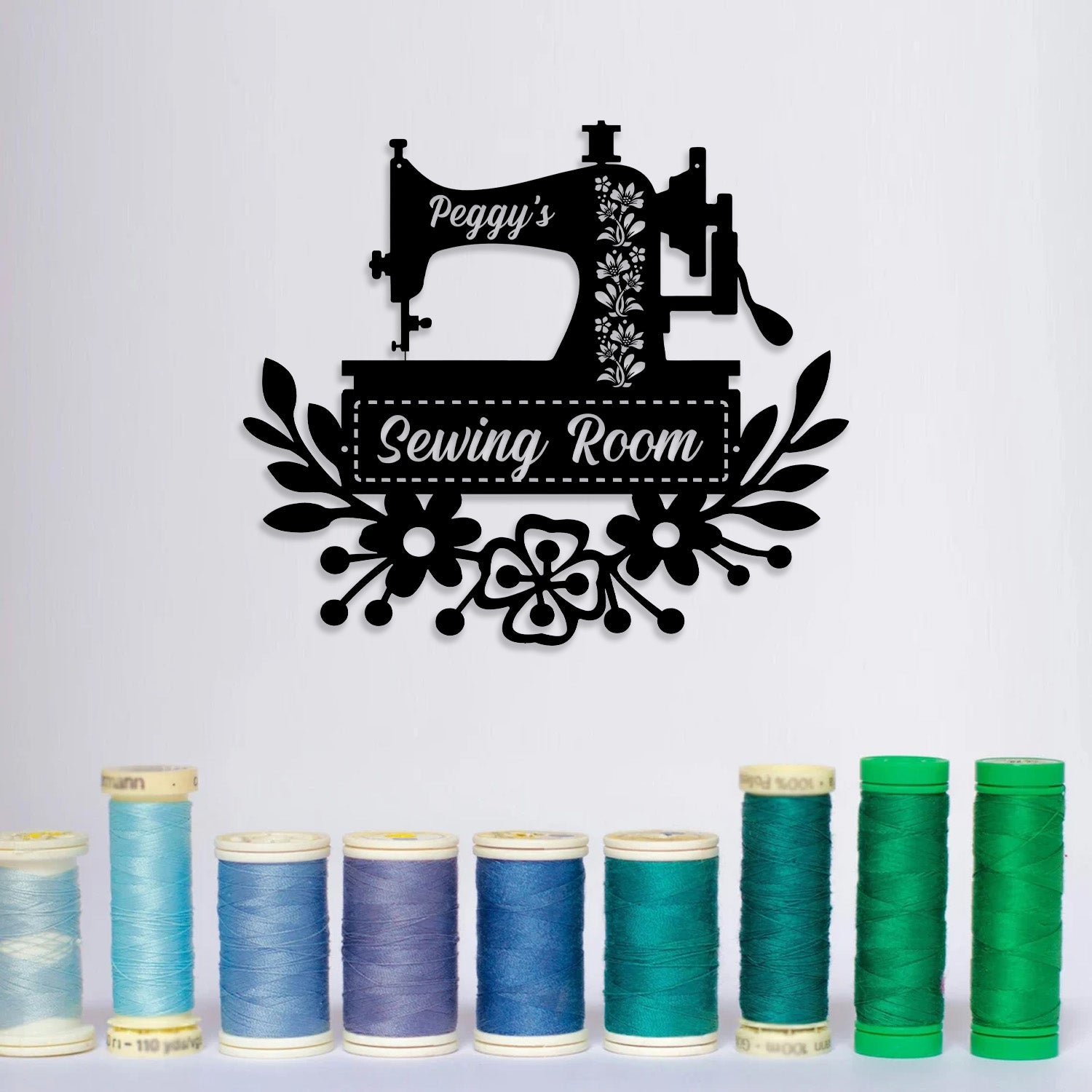 Custom Sewing Metal Wall Art Sewing Room Sign Personalized Sewing Sign Sewing Room Wall Decor Quilting Sign Gift for Her Vs2