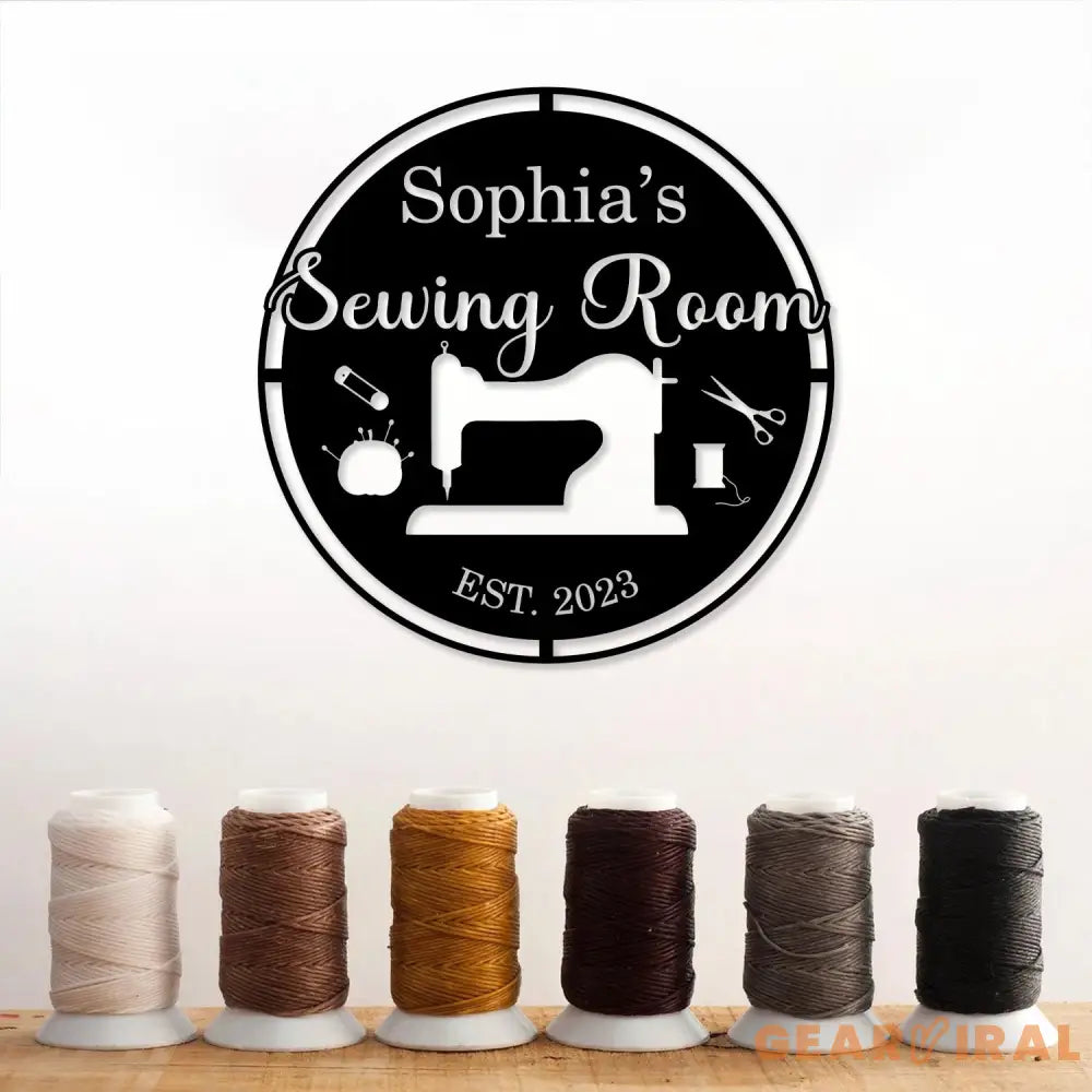Custom Sewing Wall Art Quilting room Decor Sewing Lover Gifts Personalized Sewing Metal Sign Sewing Machine Sign Sewing