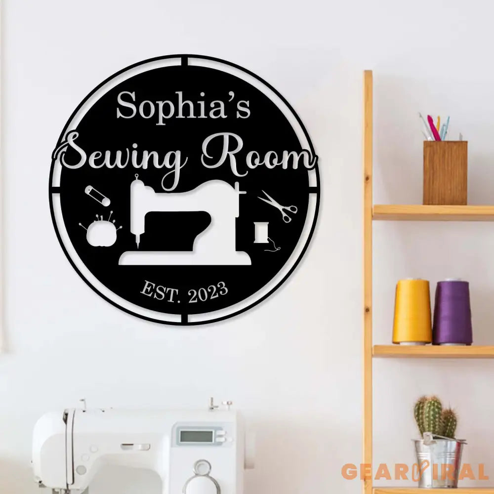 Custom Sewing Wall Art Quilting room Decor Sewing Lover Gifts Personalized Sewing Metal Sign Sewing Machine Sign Sewing