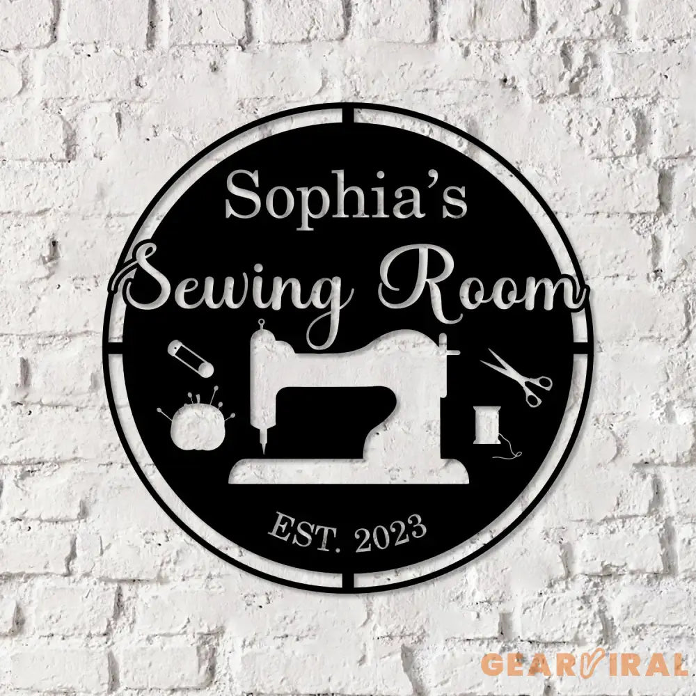 Custom Sewing Wall Art Quilting room Decor Sewing Lover Gifts Personalized Sewing Metal Sign Sewing Machine Sign Sewing