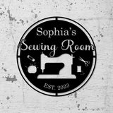 Custom Sewing Wall Art, Quilting room Decor, Sewing Lover Gifts, Personalized Sewing Metal Sign, Sewing Machine Sign, Sewing Decor Room Gift