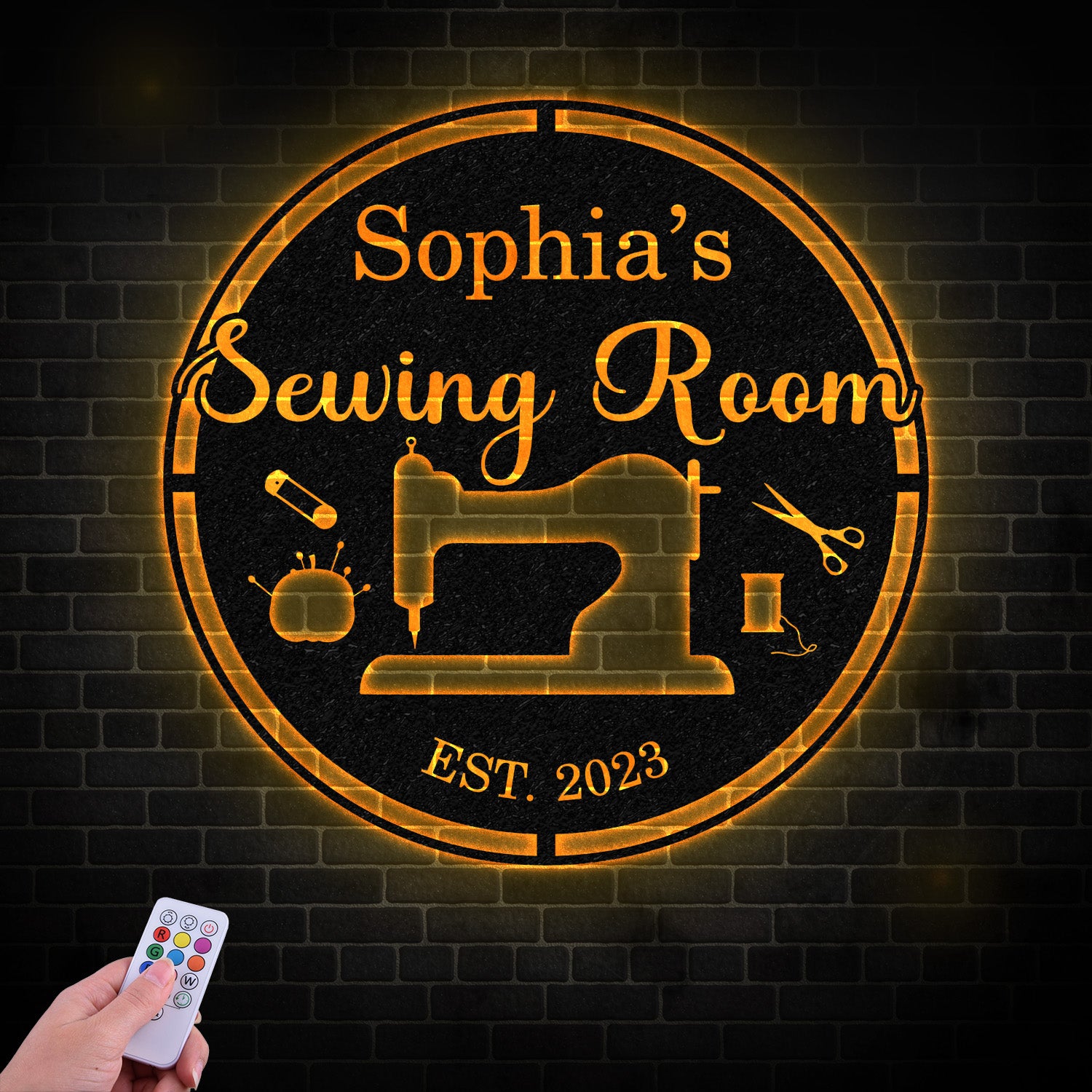 Custom Sewing Wall Art, Quilting room Decor, Sewing Lover Gifts, Personalized Sewing Metal Sign, Sewing Machine Sign, Sewing Decor Room Gift