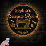 Custom Sewing Wall Art, Quilting room Decor, Sewing Lover Gifts, Personalized Sewing Metal Sign, Sewing Machine Sign, Sewing Decor Room Gift