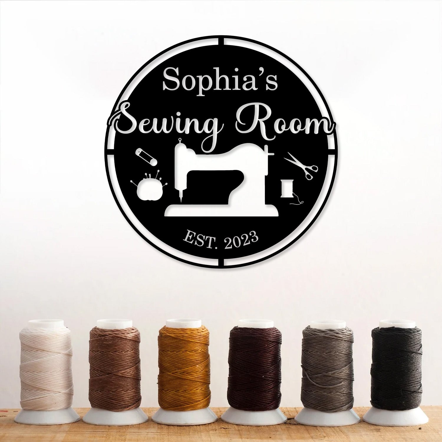 Custom Sewing Wall Art, Quilting room Decor, Sewing Lover Gifts, Personalized Sewing Metal Sign, Sewing Machine Sign, Sewing Decor Room Gift