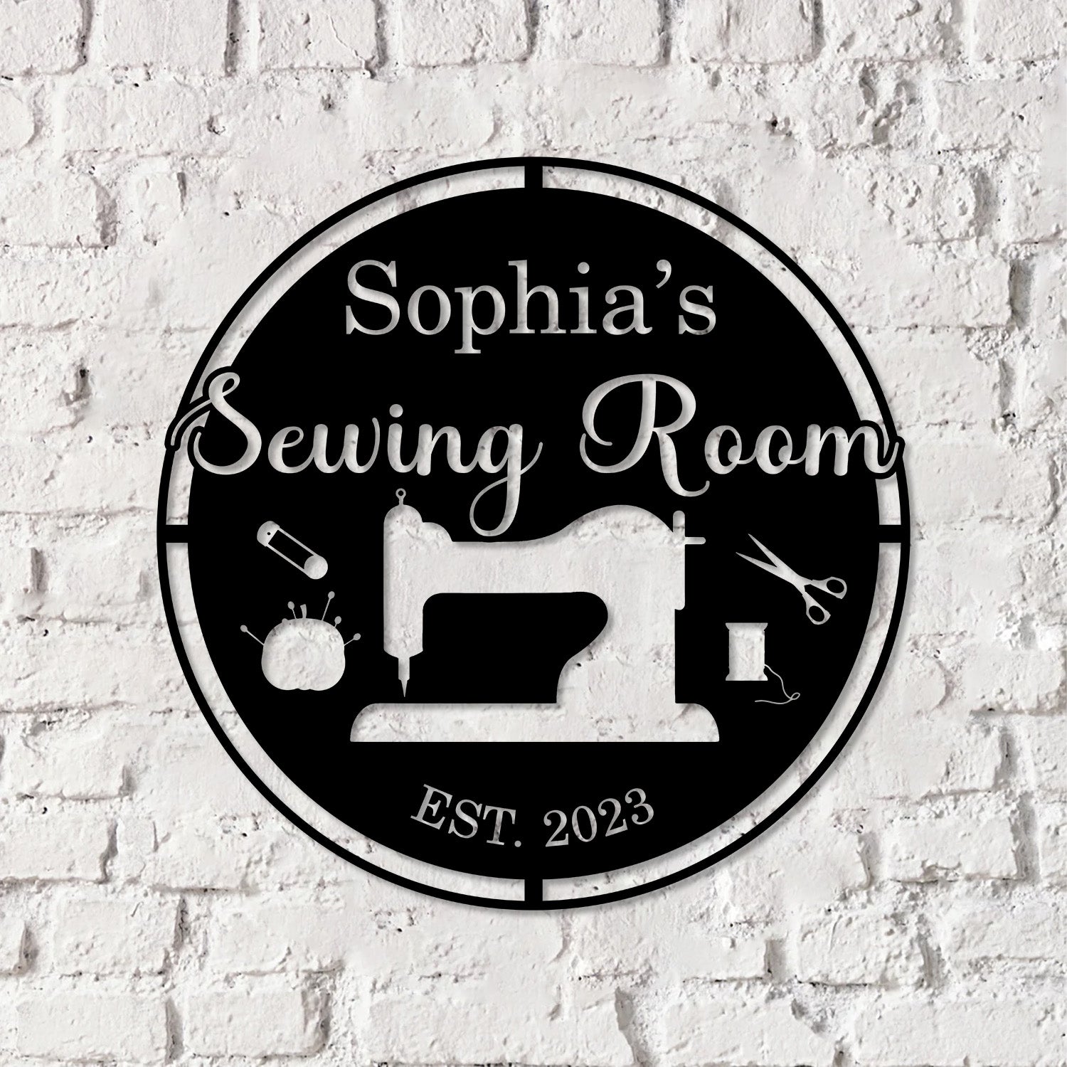 Custom Sewing Wall Art, Quilting room Decor, Sewing Lover Gifts, Personalized Sewing Metal Sign, Sewing Machine Sign, Sewing Decor Room Gift