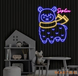 Custom Sheep Neon Sign LED Sheep Animal Light Animal Lover Wall Art Personalized Sheep Room Decor Gifts for Kids Home