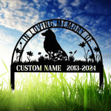 Custom Shetland Sheepdog Memorial Metal Stake - Personalized Pet Grave Marker Remembrance Sign Sympathy Gift Pet Loss