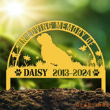 Custom Shih Tzu Memorial Metal Stake - Personalized Pet Grave Marker Remembrance Sign Sympathy Gift Shih Tzu Lover Loss