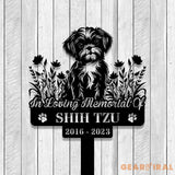 Custom Shih Tzu Memorial Stake Sign - Shih Tzu - Pet Loss Gift - Sympathy Sign | GearViral