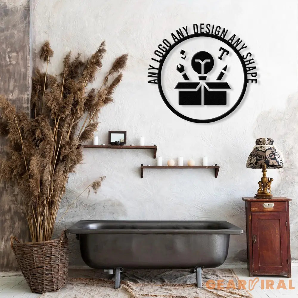 Custom Sign with Led Lights-Your Custom Text Metal Sign-Your Logo Here Sign-Metal Sign Custom-Your Text Here