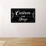 Custom Sign-Your Custom Text Metal Sign-Your Logo Here Sign-Metal Sign Custom-Your Text Here Sign-Custom Design