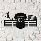 Custom Soccer Medal Hanger with Led Light Soccer Award Display Personalized Soccer Medal Display Soccer Medal Holder