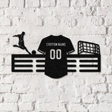 Custom Soccer Medal Hanger with Led Light, Soccer Award Display, Personalized Soccer Medal Display, Soccer Medal Holder
