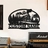 Custom Steam Engine Train Locomotive Metal Wall Art with LED Light Personalized Train Driver Name Sign Home Decor