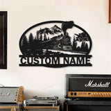Custom Steam Engine Train Locomotive Metal Wall Art with LED Light Personalized Train Driver Name Sign Home Decor Railroad Decoration | GearViral
