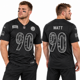 Custom T.J. Watt Pittsburgh Steelers Fan Inspired 2026 Salute to Service Stitched Premium Limited Jersey - Black