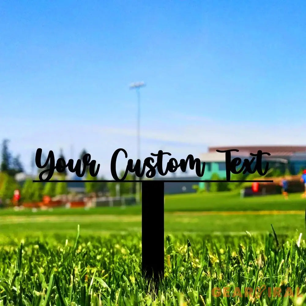 Custom Text | Metal Sign | Outdoor Business Metal Stake Personalized Name Yard Sign Outdoor Door Garden Decor Logo