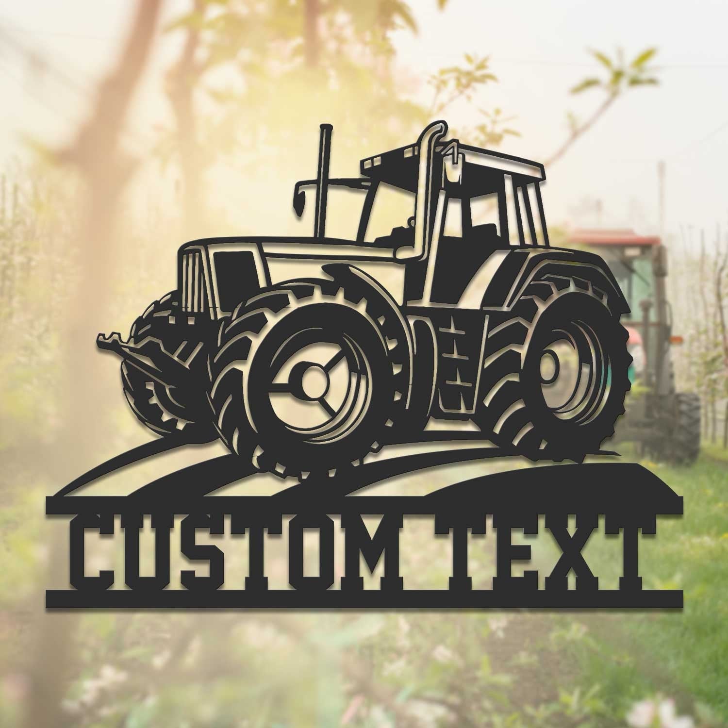 Custom Tractor Driver Metal Wall Art LED Light - Personalized Farm Tractor Name Sign Home Decor - Ideal for Home Decor & Gift | GearViral
