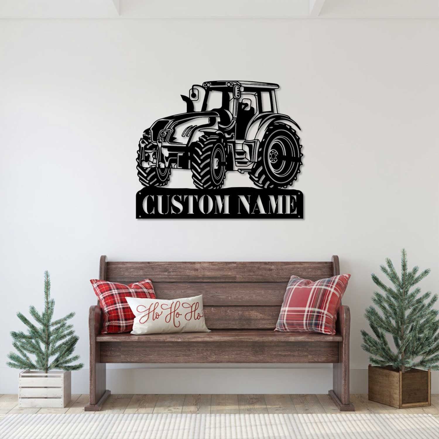 Custom Tractor Driver Metal Wall Art LED Light - Tractor Gift - Personalized Farm Tractor Name Sign Home Decor - Ideal for Home Decor & Gift | GearViral