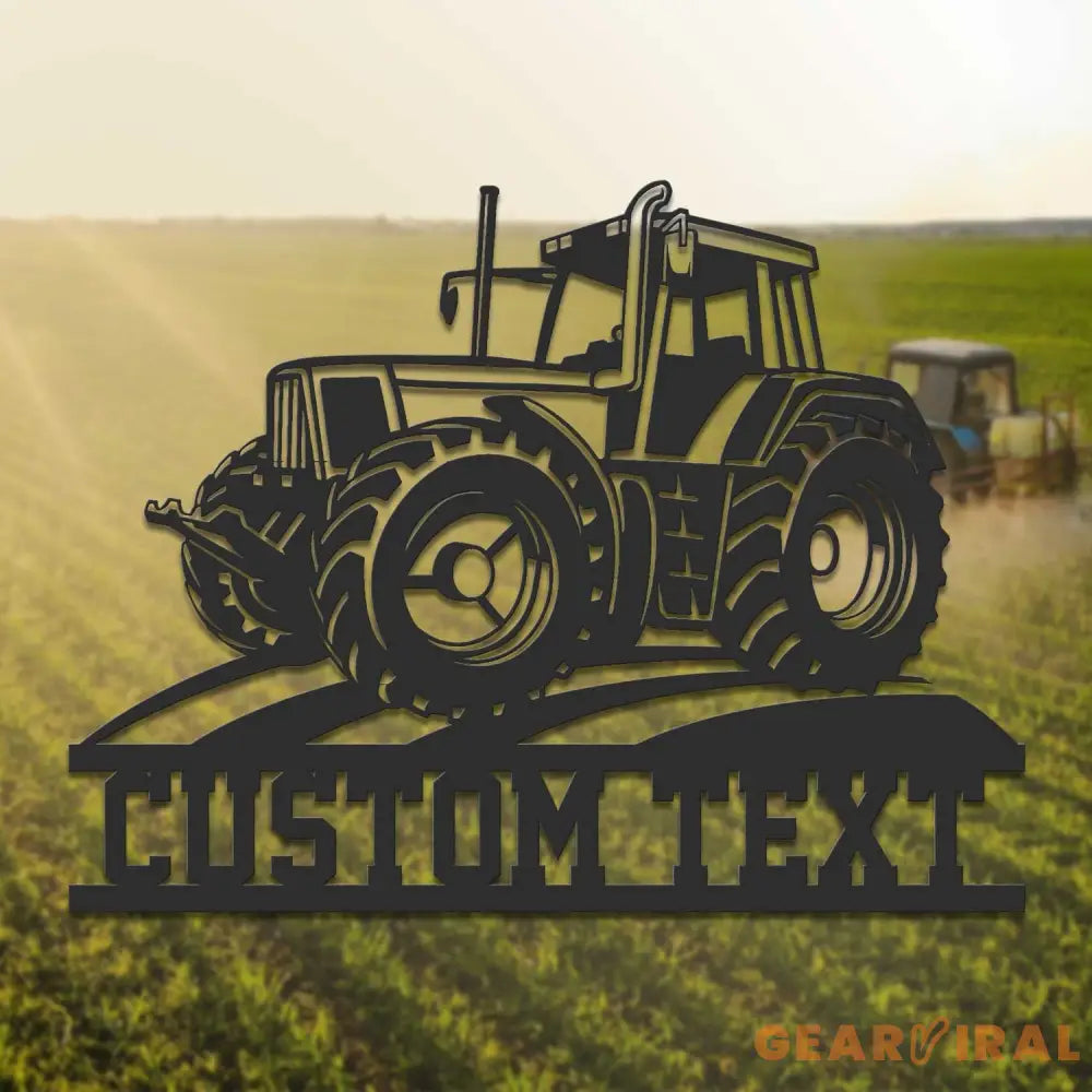 Custom Tractor Driver Metal Wall Art LED Light - Personalized Farm Tractor Name Sign Home Decor - Ideal for Home Decor