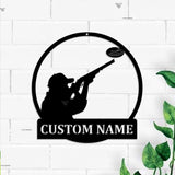 Custom Trap Shooting Name Metal Sign Art - Personalized Trap Shooting Monogram Metal Sign Led - Hobbie Gifts - Sport Gift | GearViral