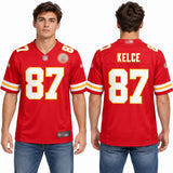 Custom Travis Kelce Kansas City Chiefs Fan Inspired Player Game Jersey - White