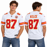 Custom Travis Kelce Kansas City Chiefs Fan Inspired Premium F.U.S.E. Premium Limited Jersey - Red