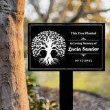 Custom Tree Memorial Plaque Outdoor Memorial Sign Engraved Tree Sign Outdoor Garden Sign Memorial Stake Plaque Grave