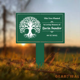 Custom Tree Memorial Plaque Outdoor Memorial Sign Engraved Tree Sign Outdoor Garden Sign Memorial Stake Plaque Grave
