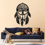 Custom Tree Of Life Dream Catcher Metal Wall Art with Led Lights Dreamcatcher Wall Hanging Dreamcatcher Decor Christmas