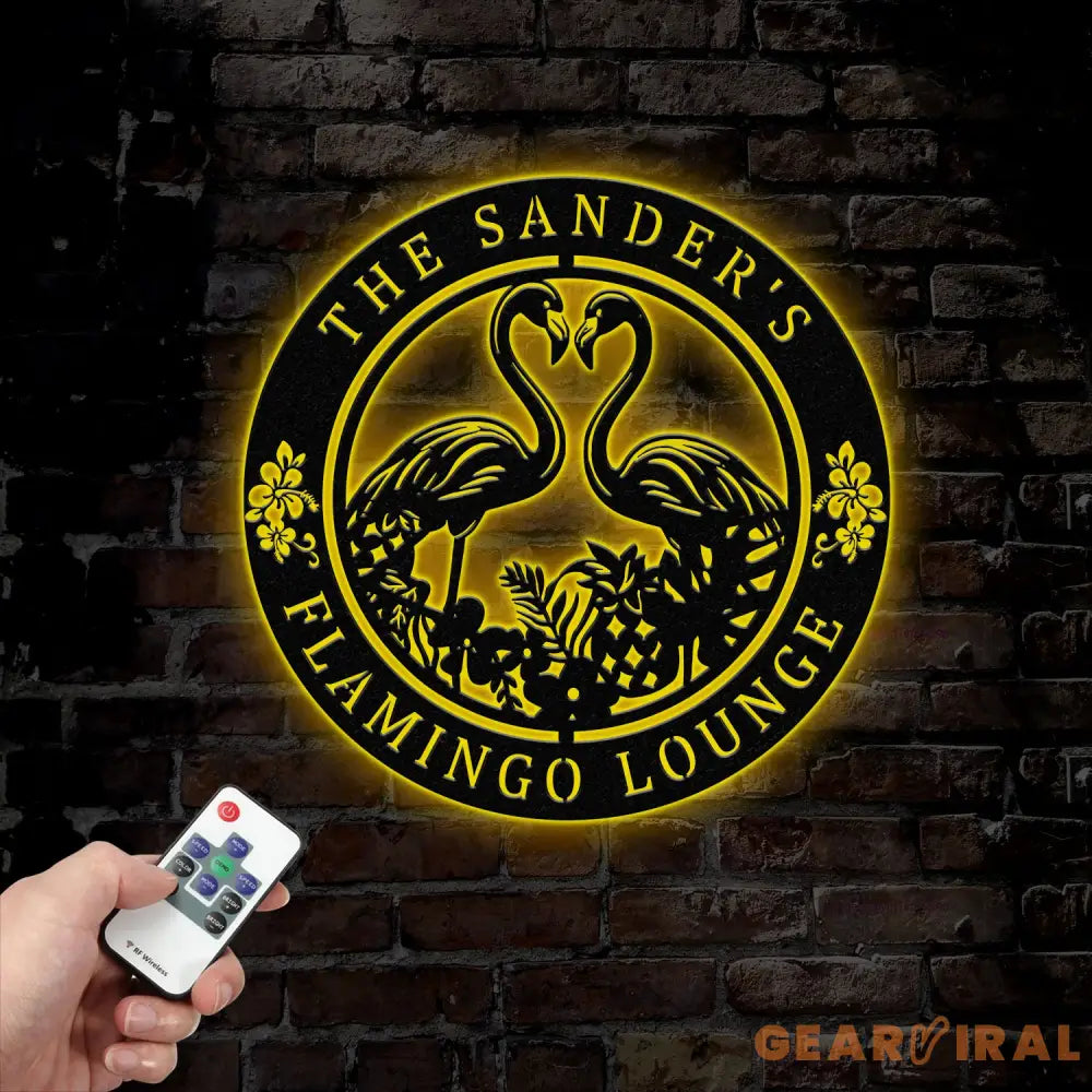 Custom Tropical Flamingos Metal Sign Personalized Beach Flamingo Metal Sign Pool Sign Home Decor For Backyard Wedding