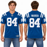 Custom Tyler Warren Indianapolis Colts Fan Inspired Team Premium F.U.S.E. Premium Limited Jersey - Royal