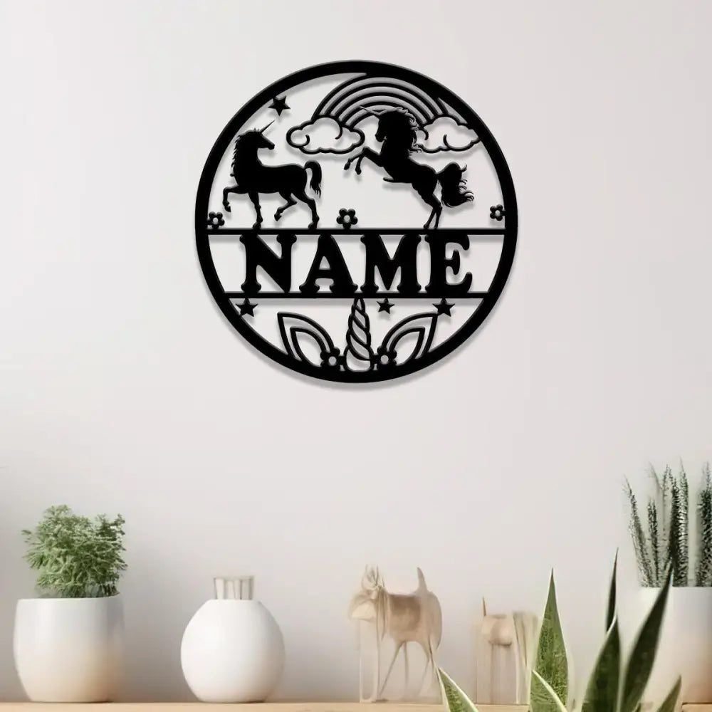 Custom Unicorn Name Sign with Led Lights Personalized Unicorn Lover Name Sign Nursery Decor Girls Room Decor Christmas
