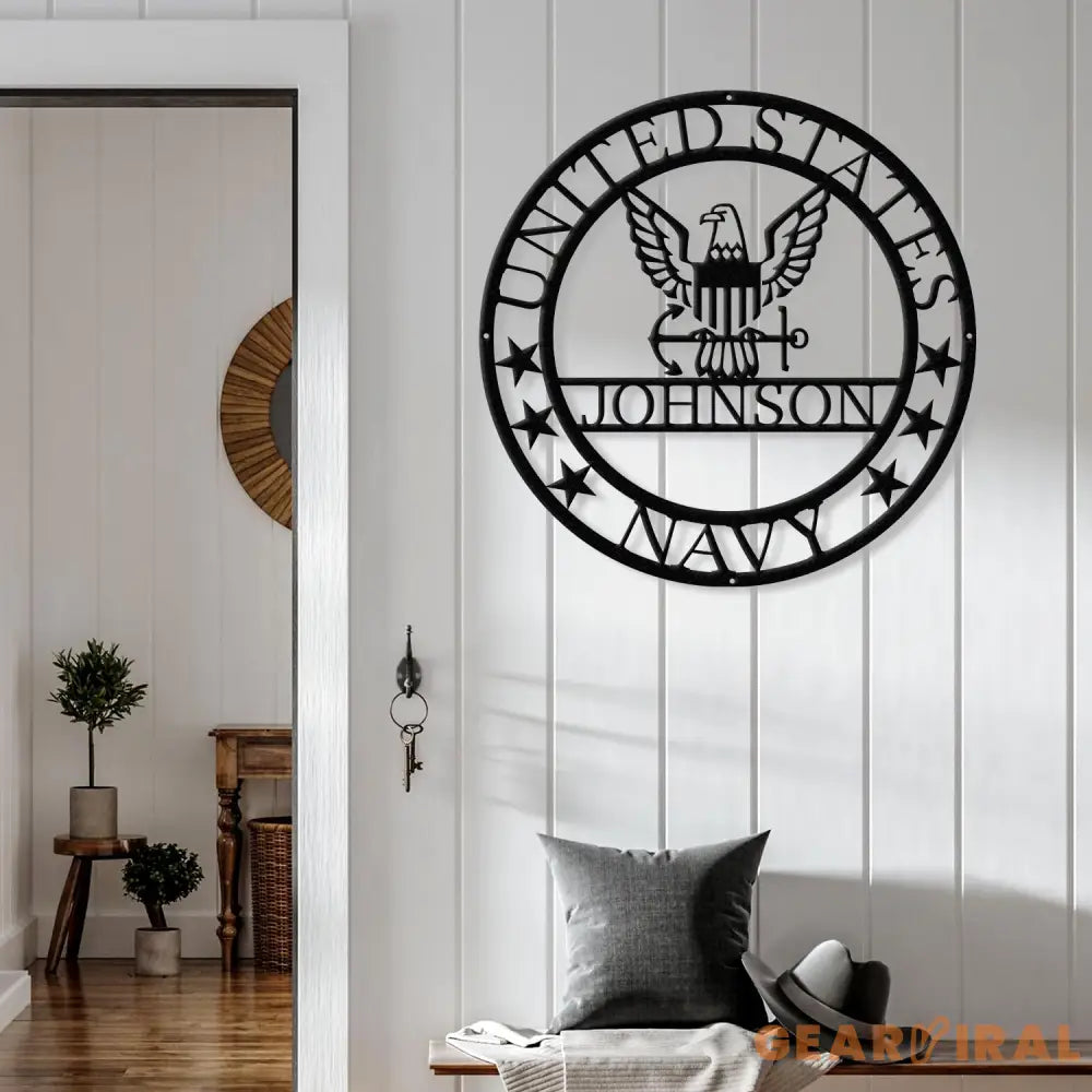 Custom US Navy Metal Sign United States Navy Sign USA Navy Sign Armed Force Sign Army Gift Retirement Gift,Military