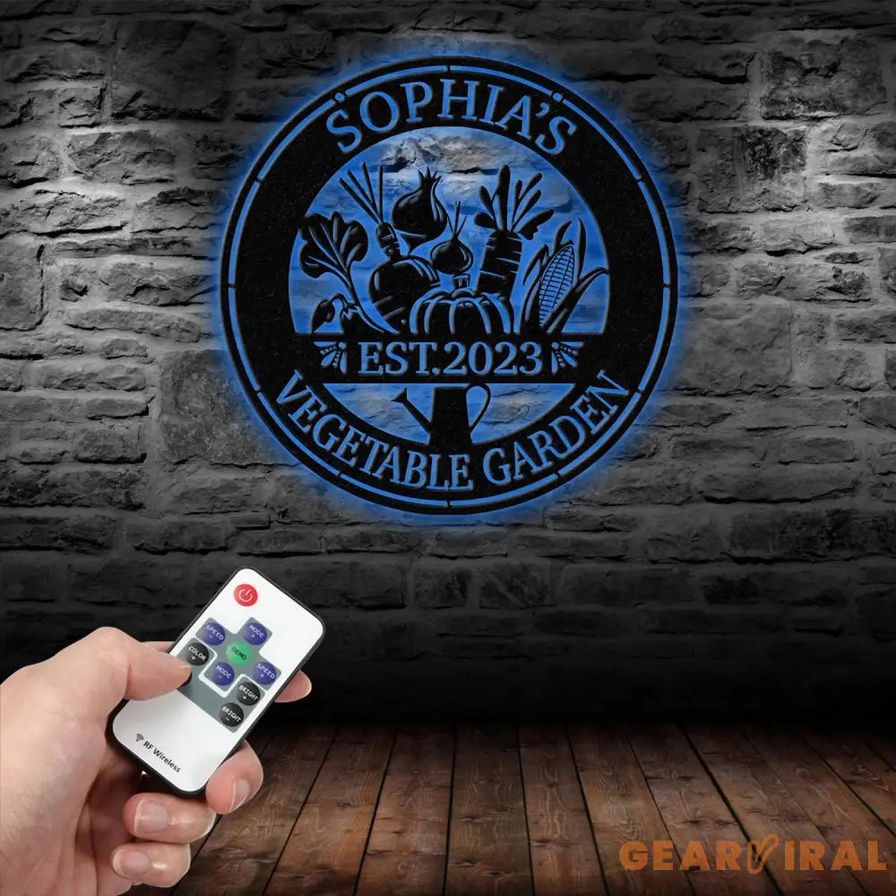 Custom Vegetable Garden Metal Sign Metal Vegetable Wall Signs Gardener Gift Outdoor Sign Garden Decor