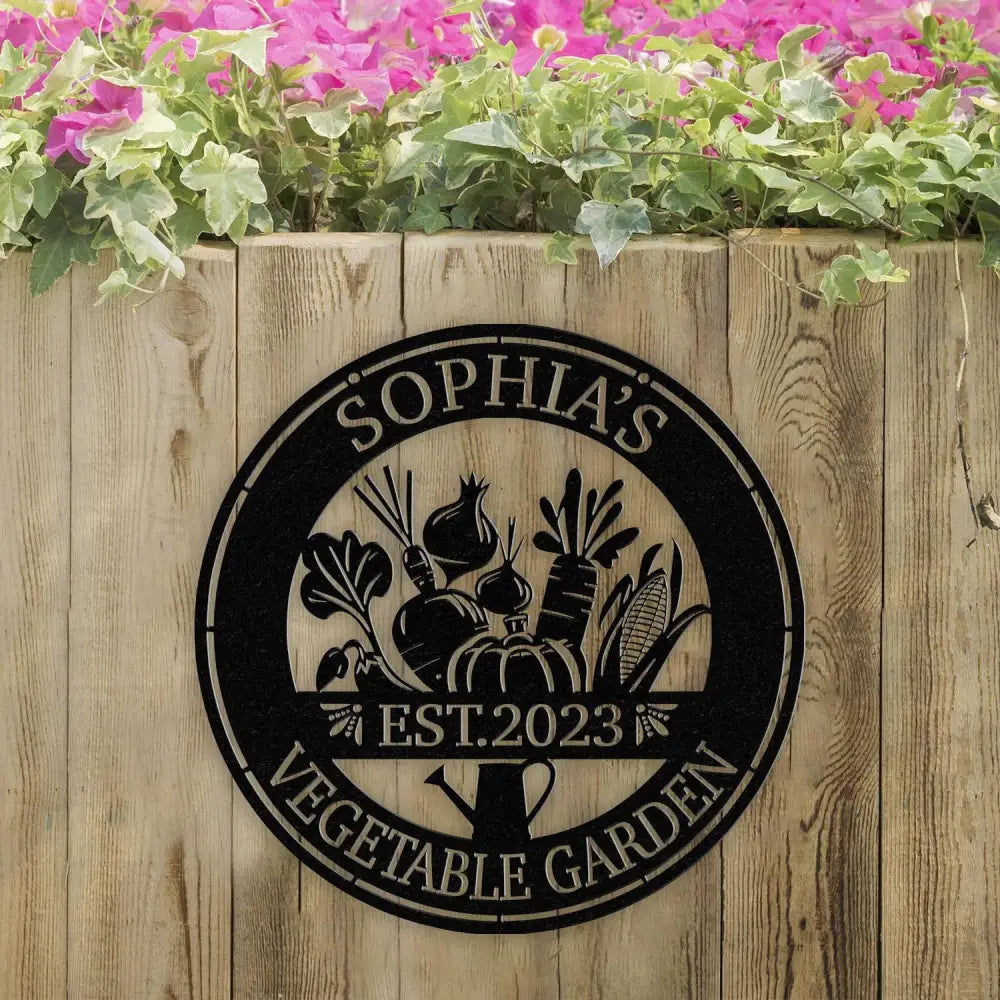 Custom Vegetable Garden Metal Sign Metal Vegetable Wall Signs Gardener Gift Outdoor Sign Garden Decor