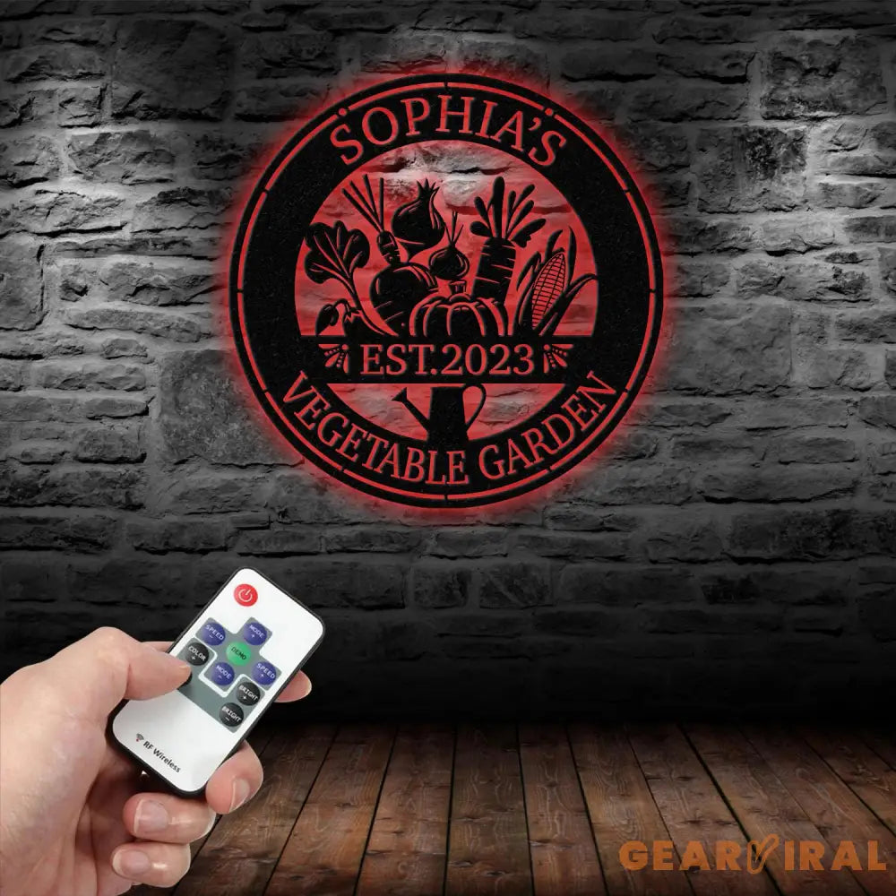 Custom Vegetable Garden Metal Sign Metal Vegetable Wall Signs Gardener Gift Outdoor Sign Garden Decor