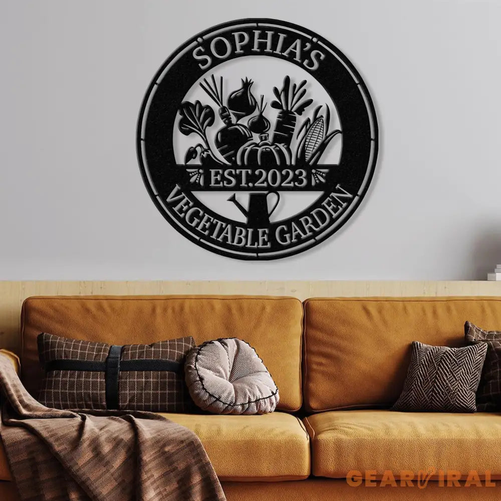 Custom Vegetable Garden Metal Sign Metal Vegetable Wall Signs Gardener Gift Outdoor Sign Garden Decor