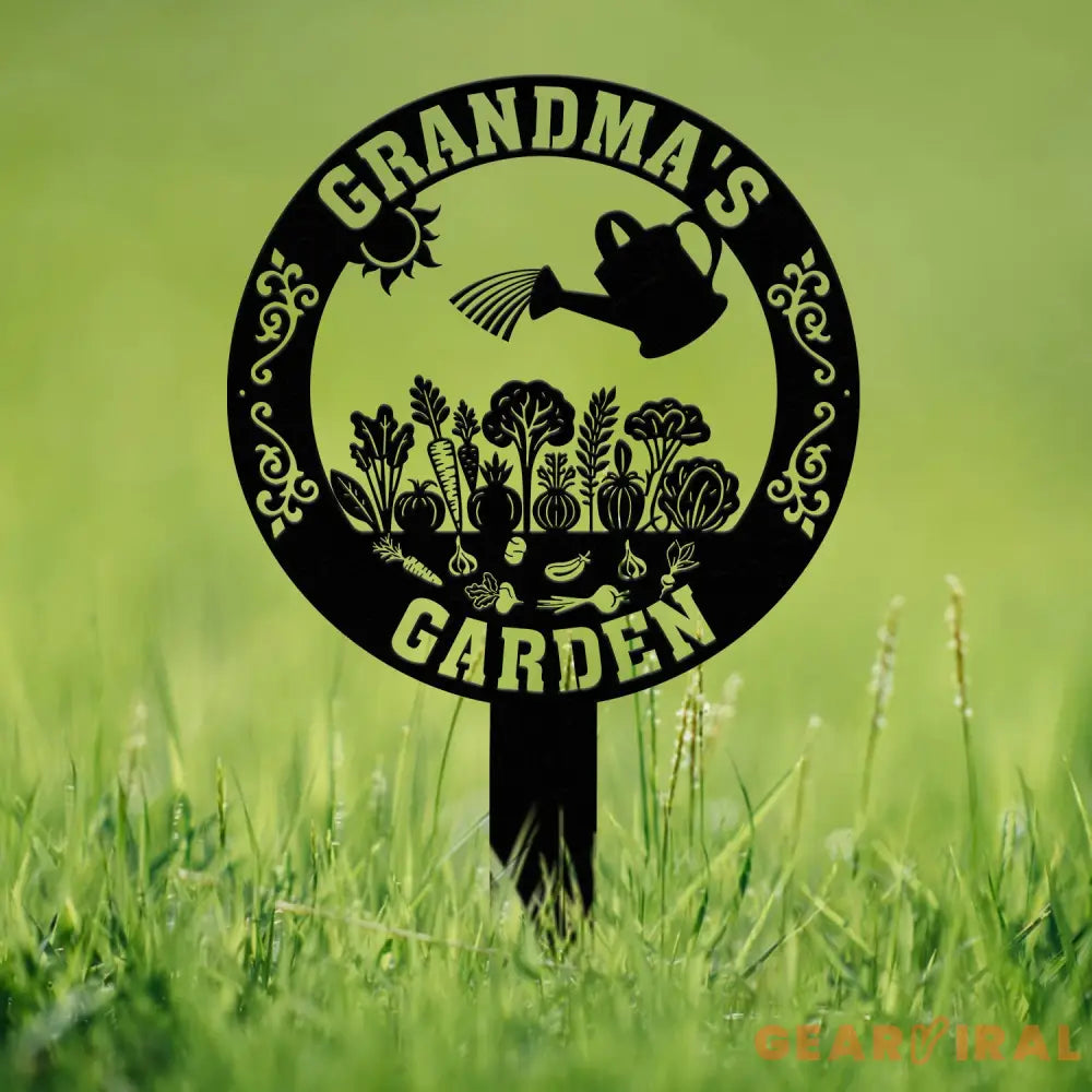 Custom Vegetable Garden Metal Stake Personalized Garden Metal Signs Garden Decor Outdoor Plaque for Mom Grandma