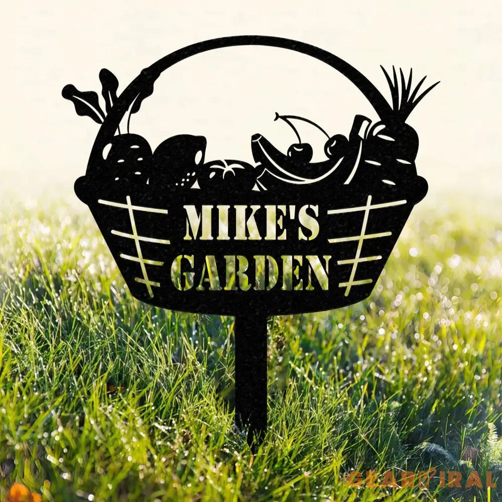 Custom Vegetables Garden Sign Vegetables Garden Stake Metal Yard Art Vegetable Plot Markers Gardener Gift Outdoor Sign