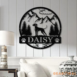 Custom Vizsla Metal Sign Dog Name Sign Personalized Vizsla Wall Decor Dog Lovers Wall Art Dog Mom Gifts Pet Lovers Gift