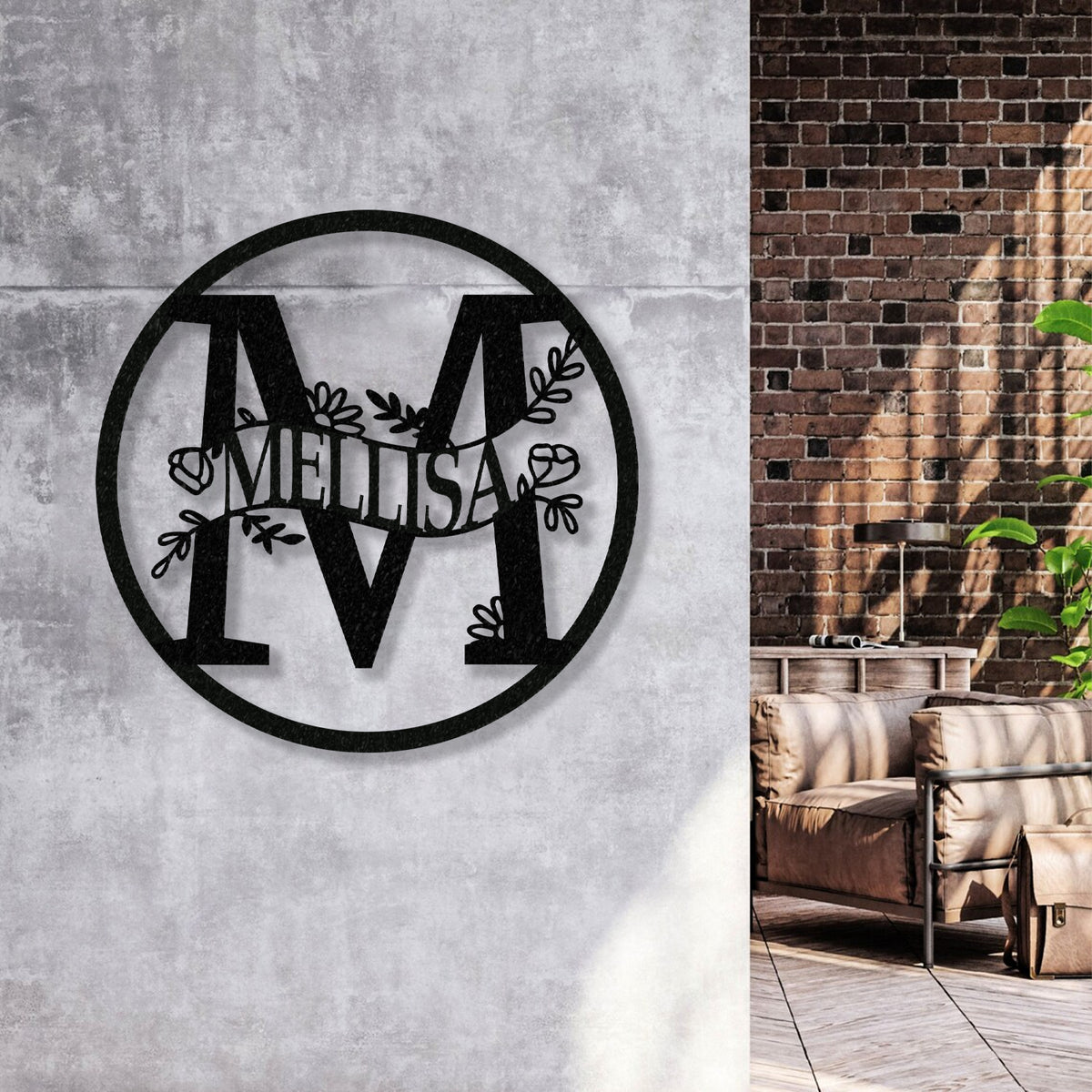 Custom Wall Art LED Light, Monogram Wall Decor, Family Name Sign, Wedding Gift - Gearviral