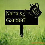 Custom Watering Can Garden Stake Personalized Garden Metal Sign Outdoor Garden Decor Garden Art Mother’s Day Gift for